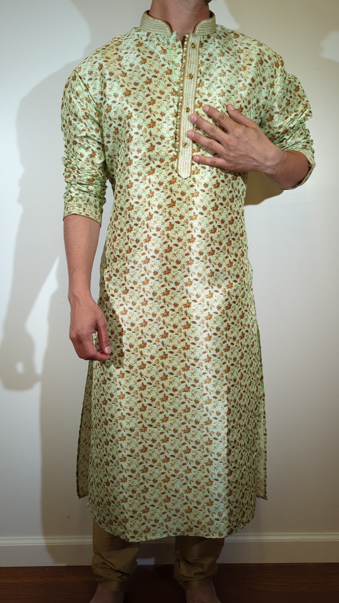 Light Pista Fancy Kurta