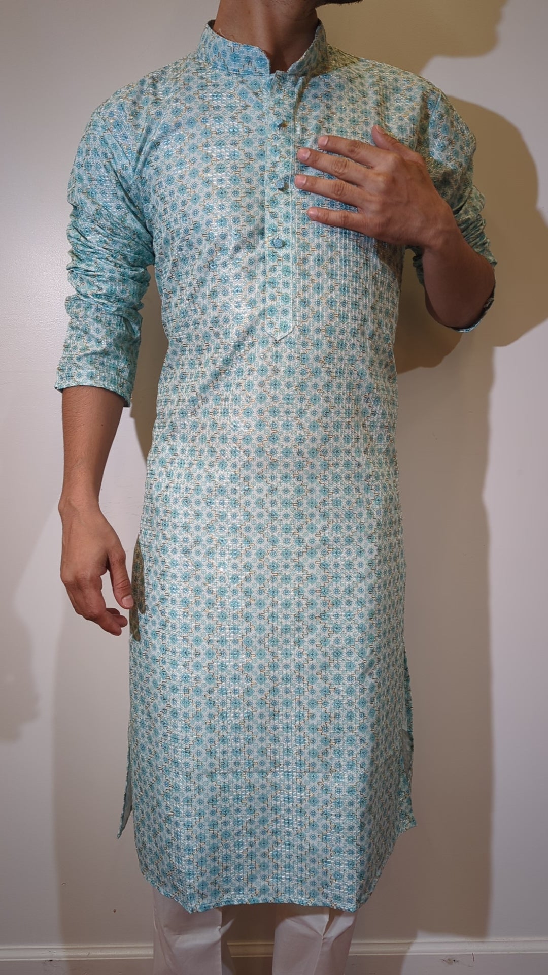 Light Blue Fancy Kurta