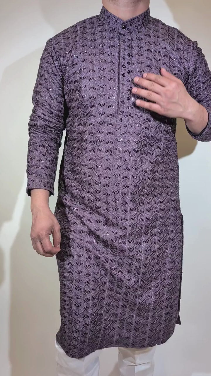 Purple Kurta