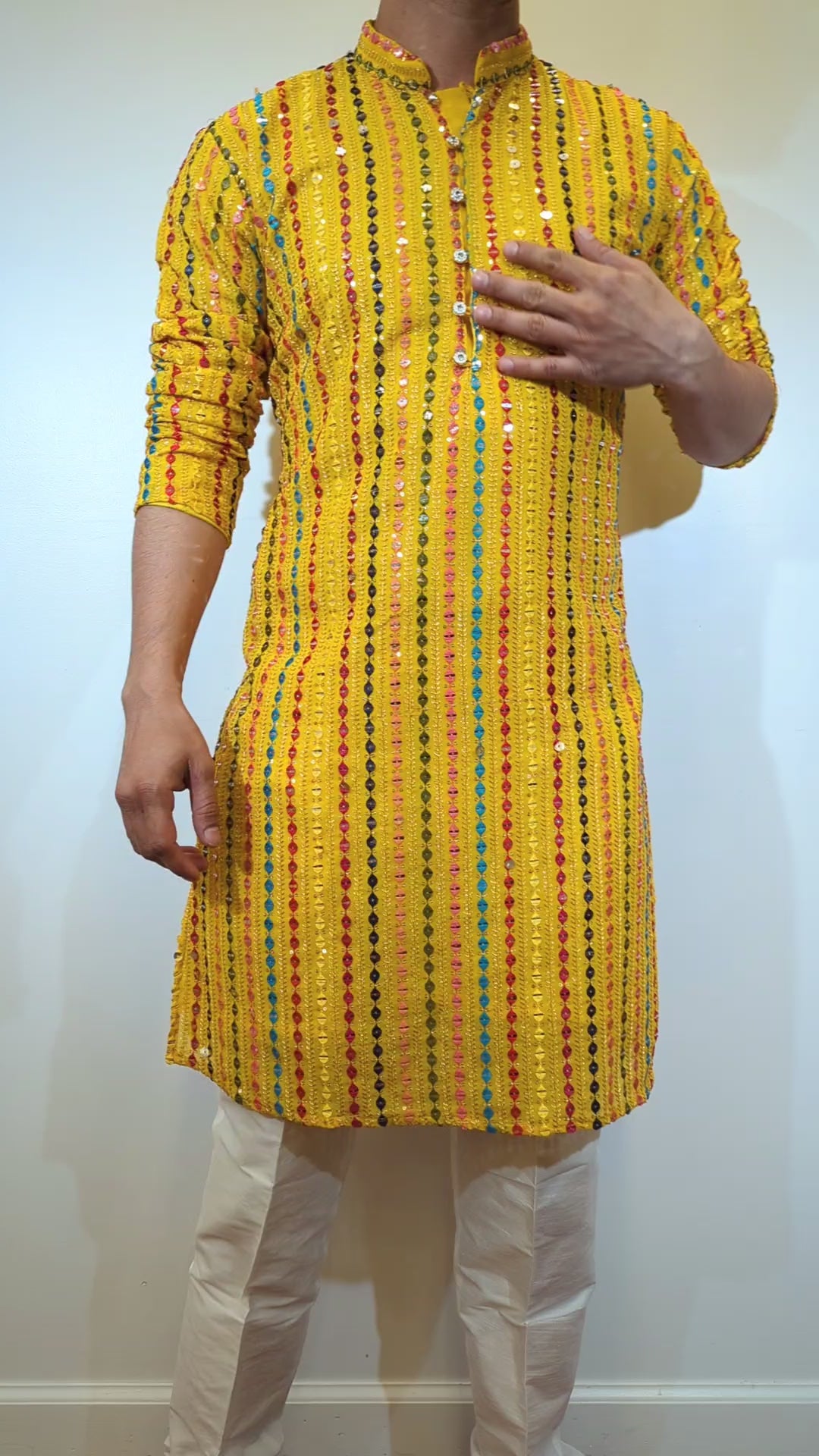 Yellow Fancy Kurta