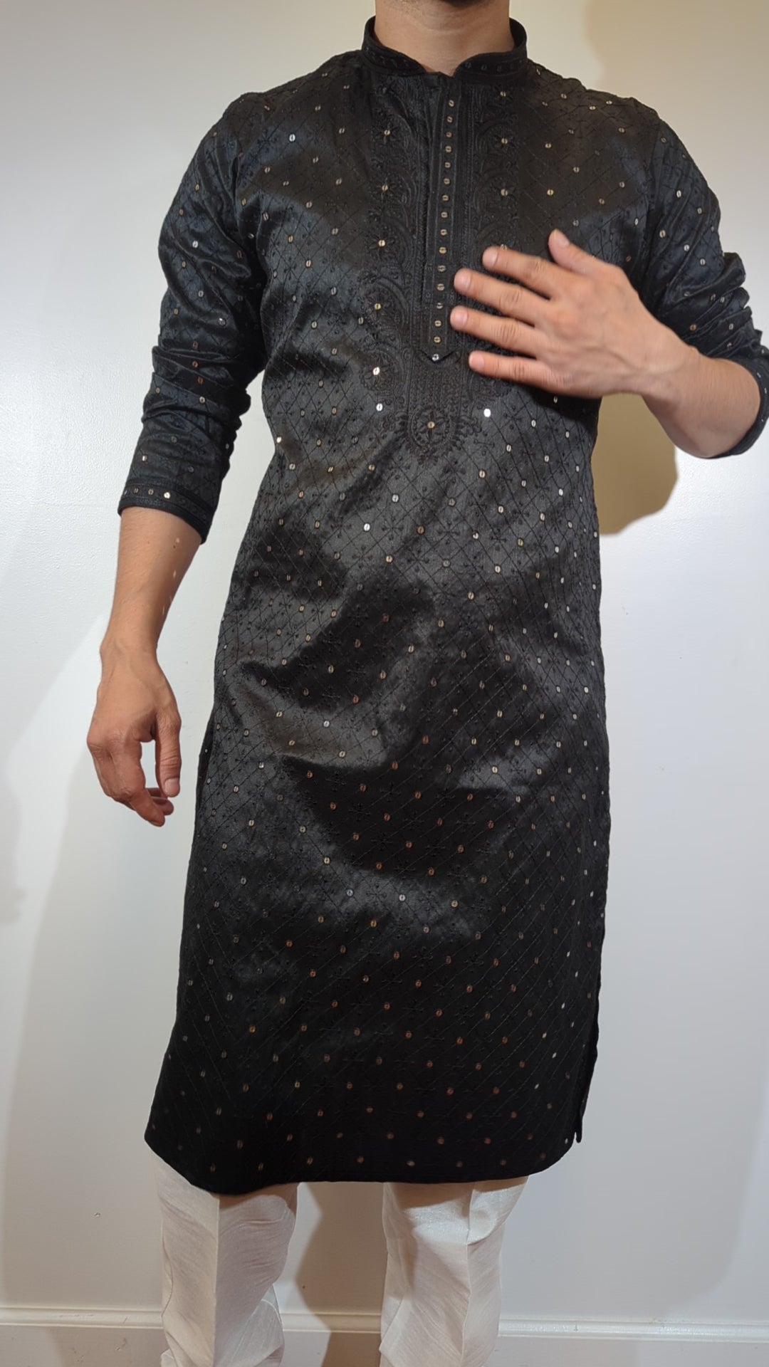 Black Fancy Kurta