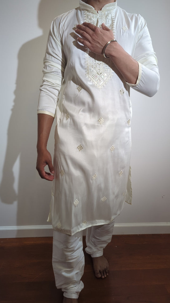 Cream Fancy Kurta