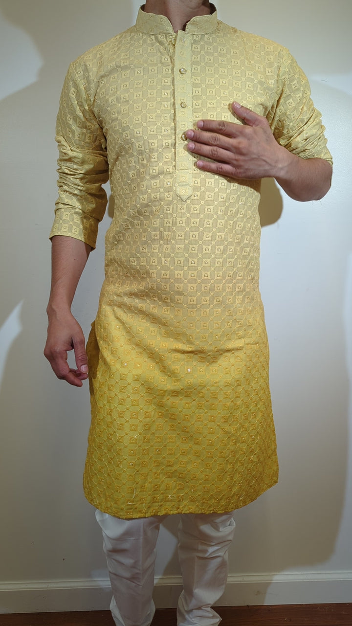 Yellow Fancy Kurta