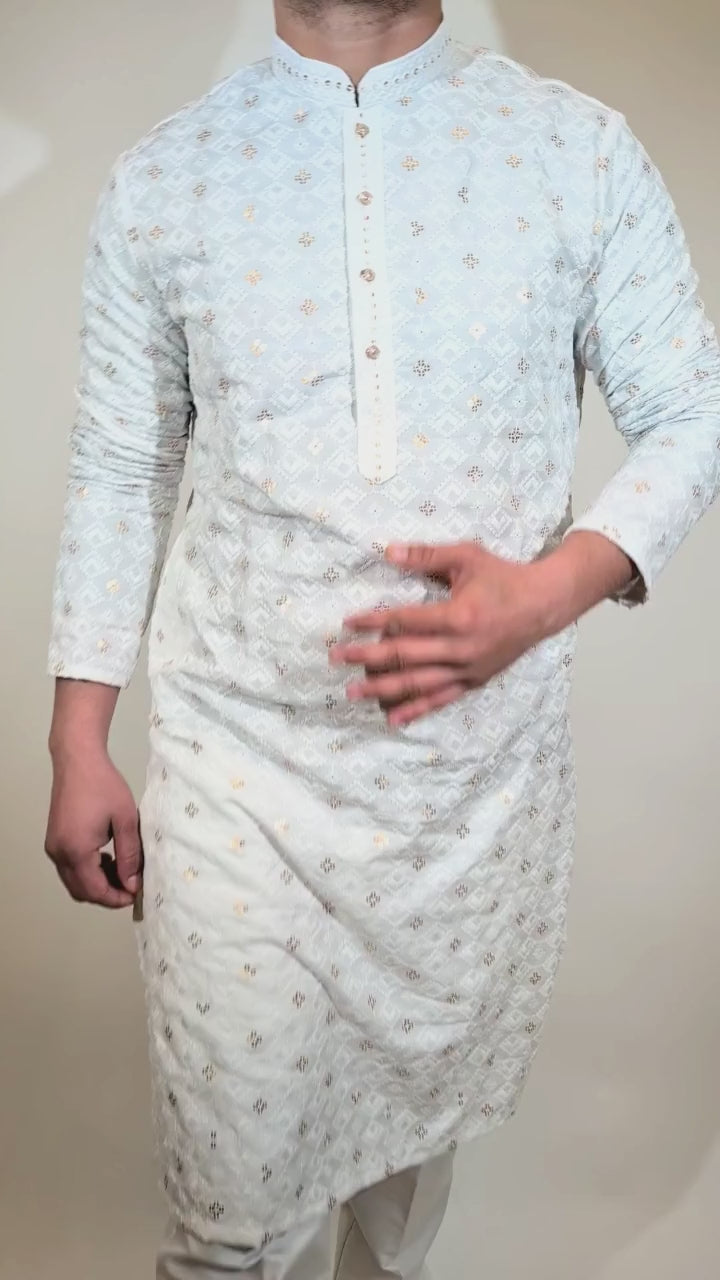 White Sequin  Kurta