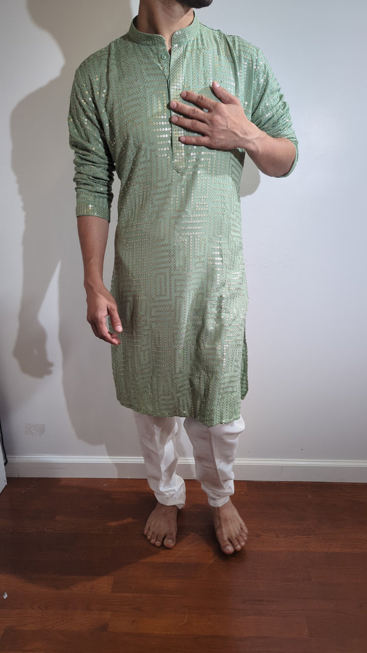 Light Green Fancy Kurta