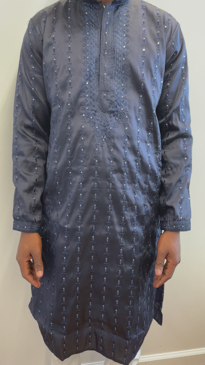 Navy Blue Fancy Kurta