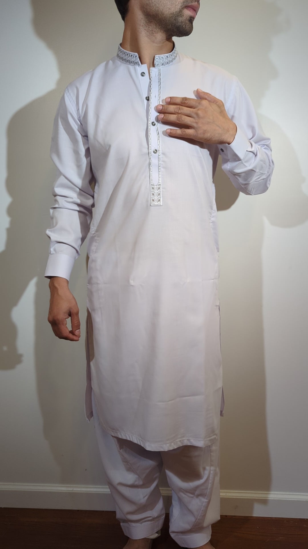 White Pathani Kurta