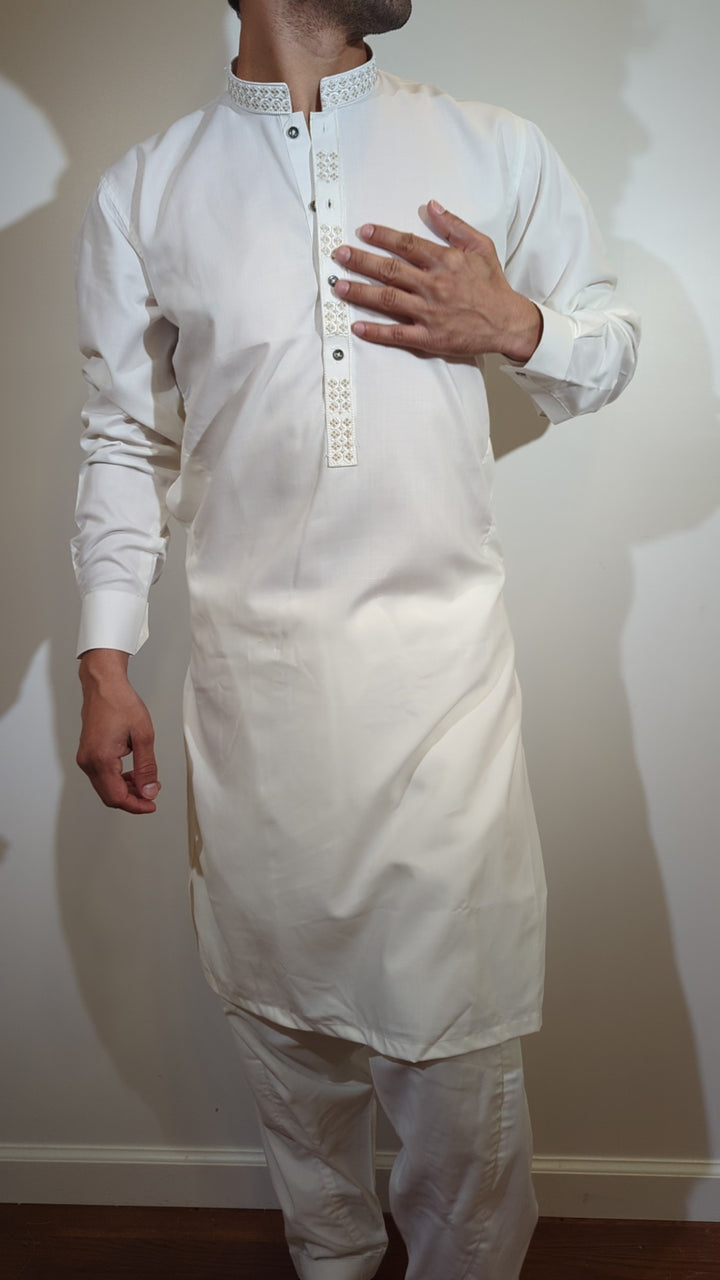 Light Cream Pathani Kurta