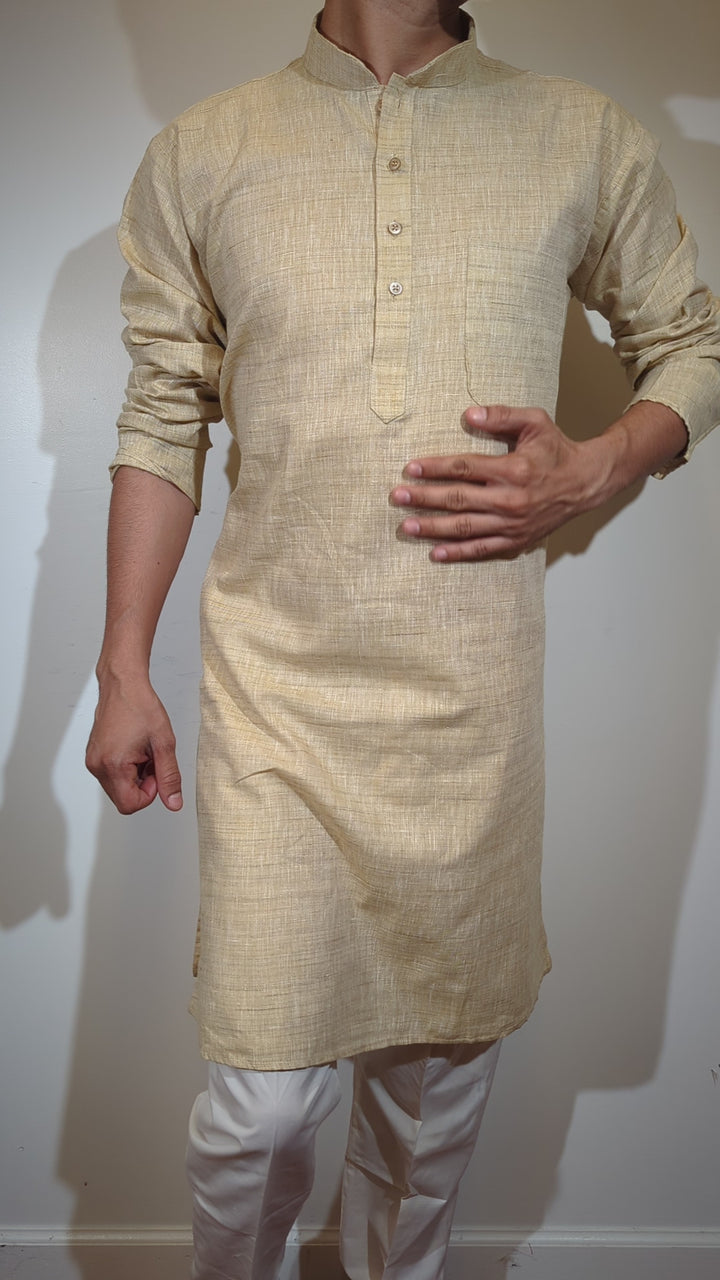 Plain Brown Kurta