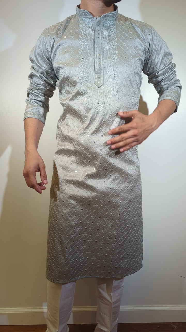 Grey Fancy Kurta