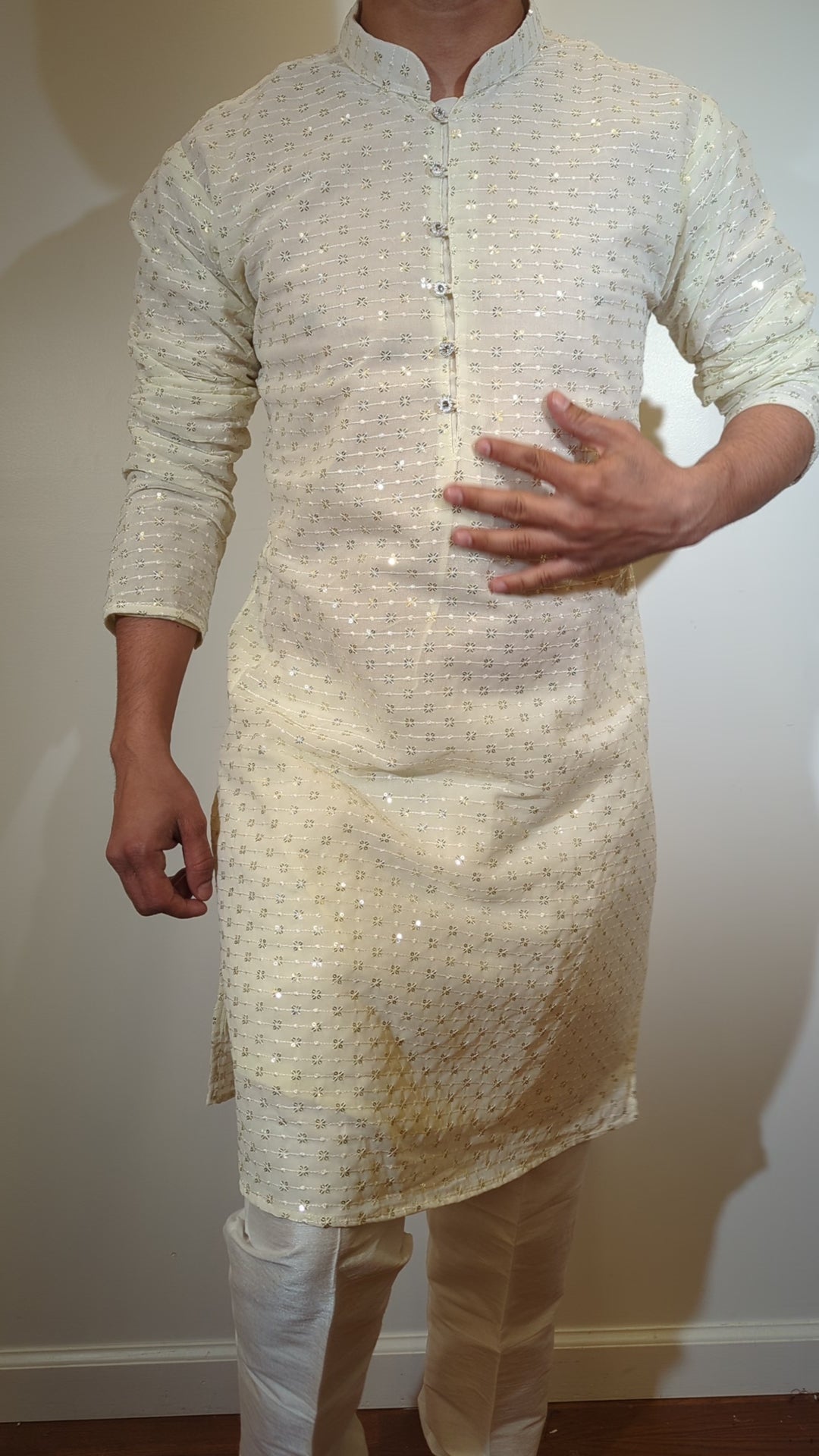 Cream Fancy Kurta