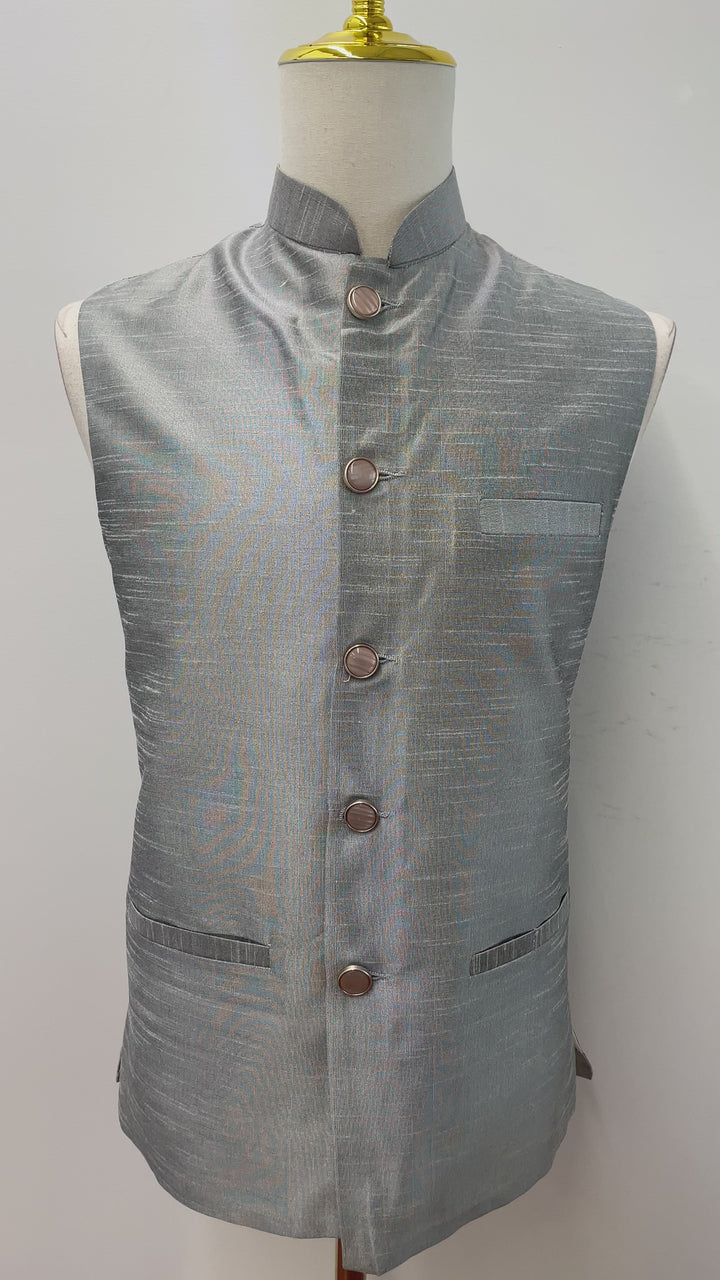 Grey Fancy Vest