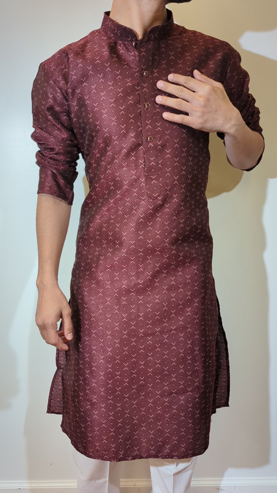 Wine Fancy Kurta