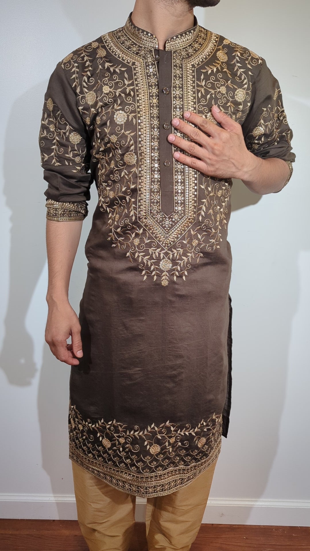 Brown Fancy Kurta