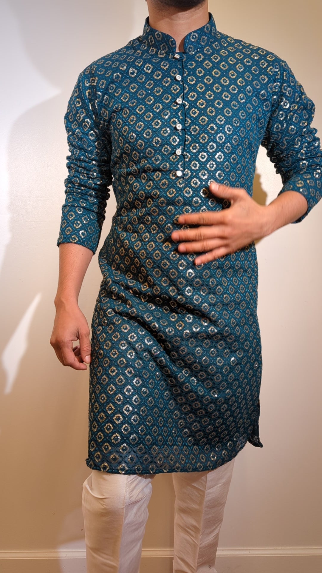 Teal Green Fancy Kurta