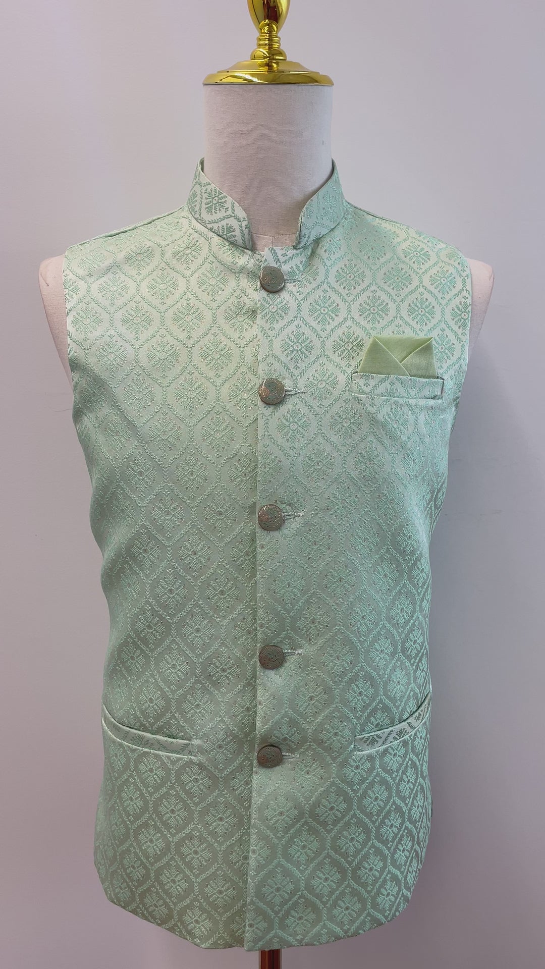 Mint Green Fancy Vest