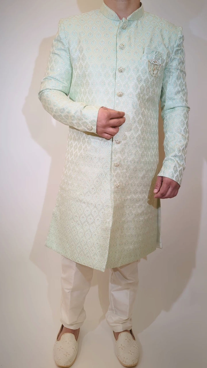 Seafoam Green Sherwani