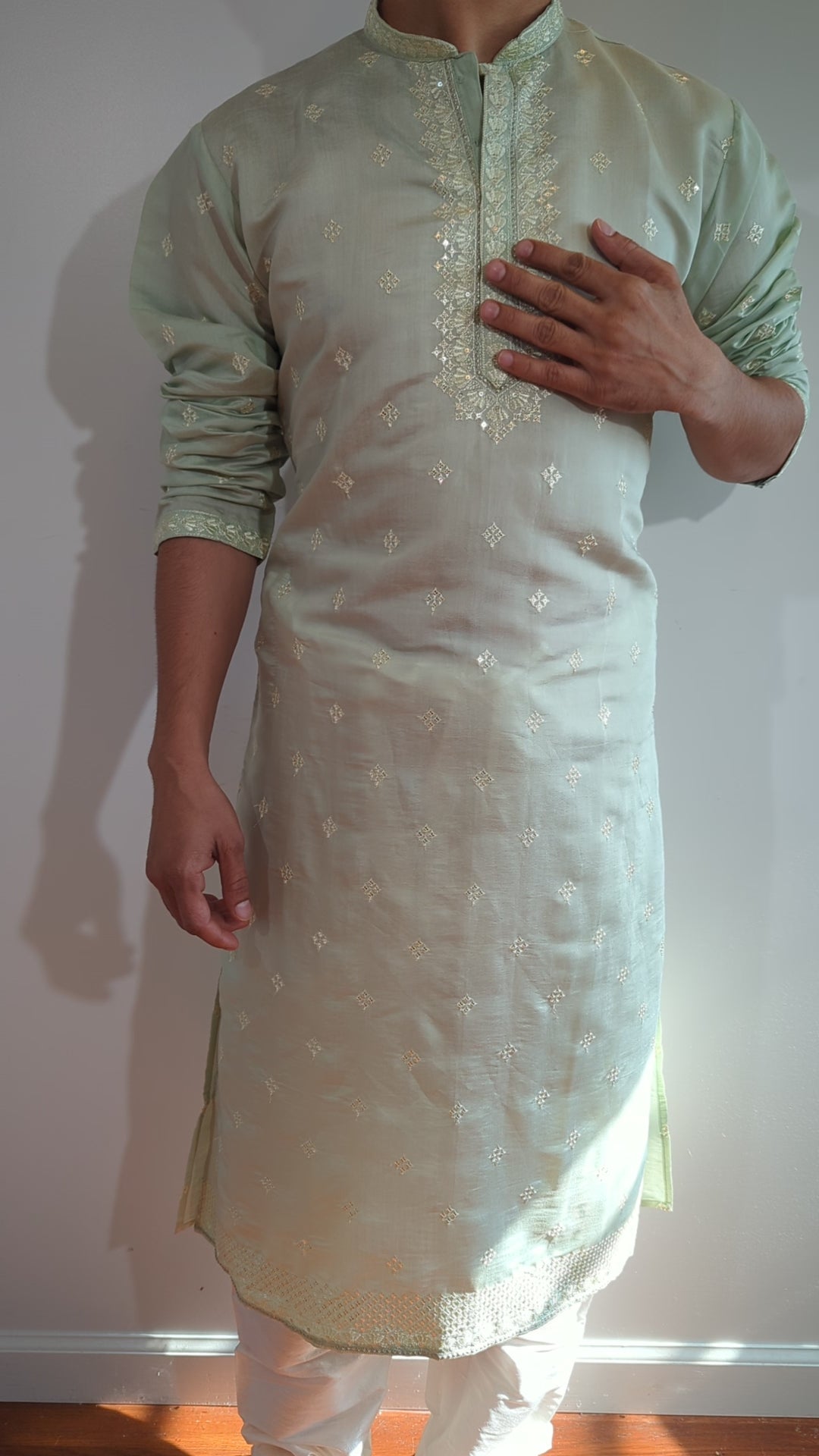 Light Mint Green Fancy Kurta