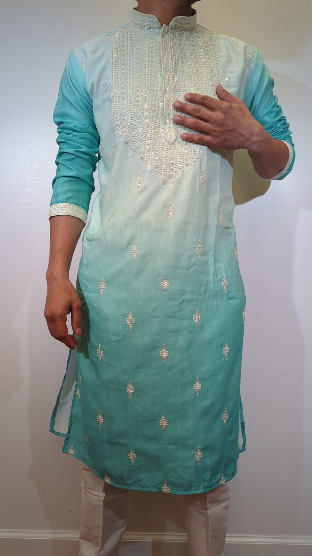 Blue Shades Fancy Kurta