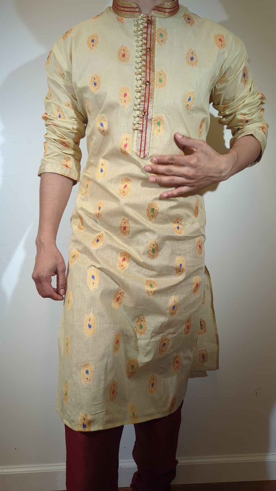 Cream Fancy Kurta