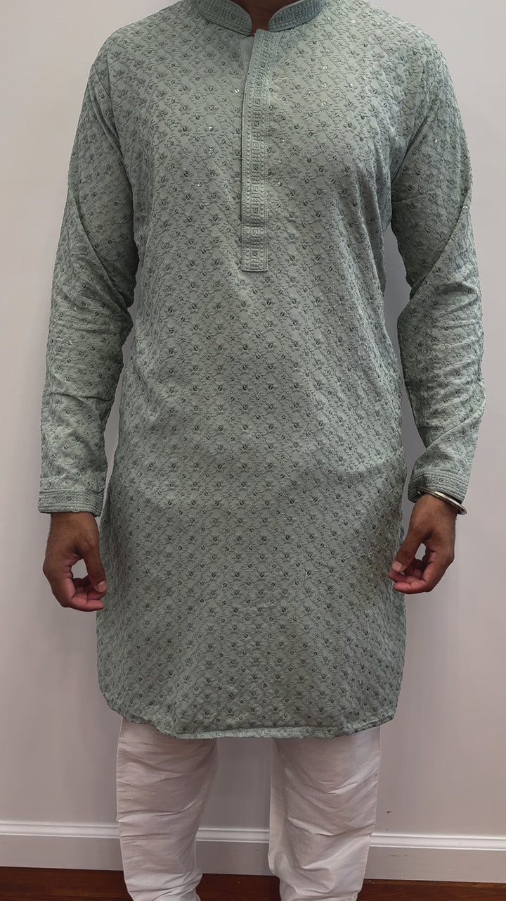 Light Green Chikankari Kurta