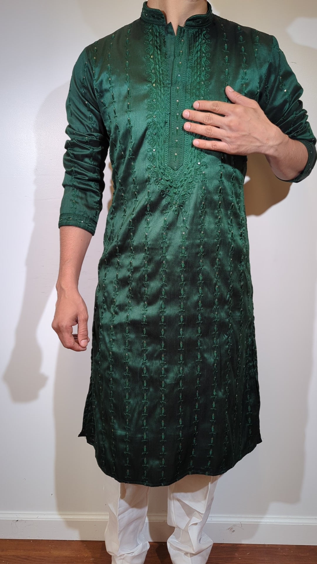 Olive Green Fancy Kurta