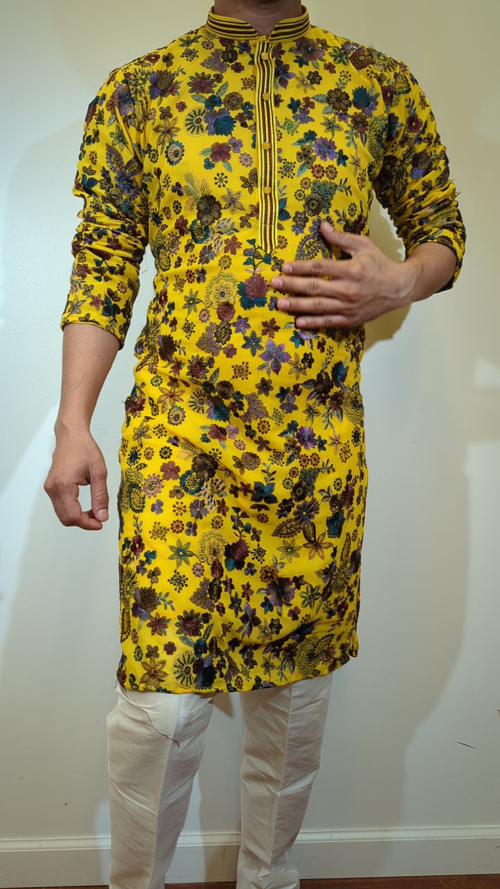 Yellow Designer Kurta