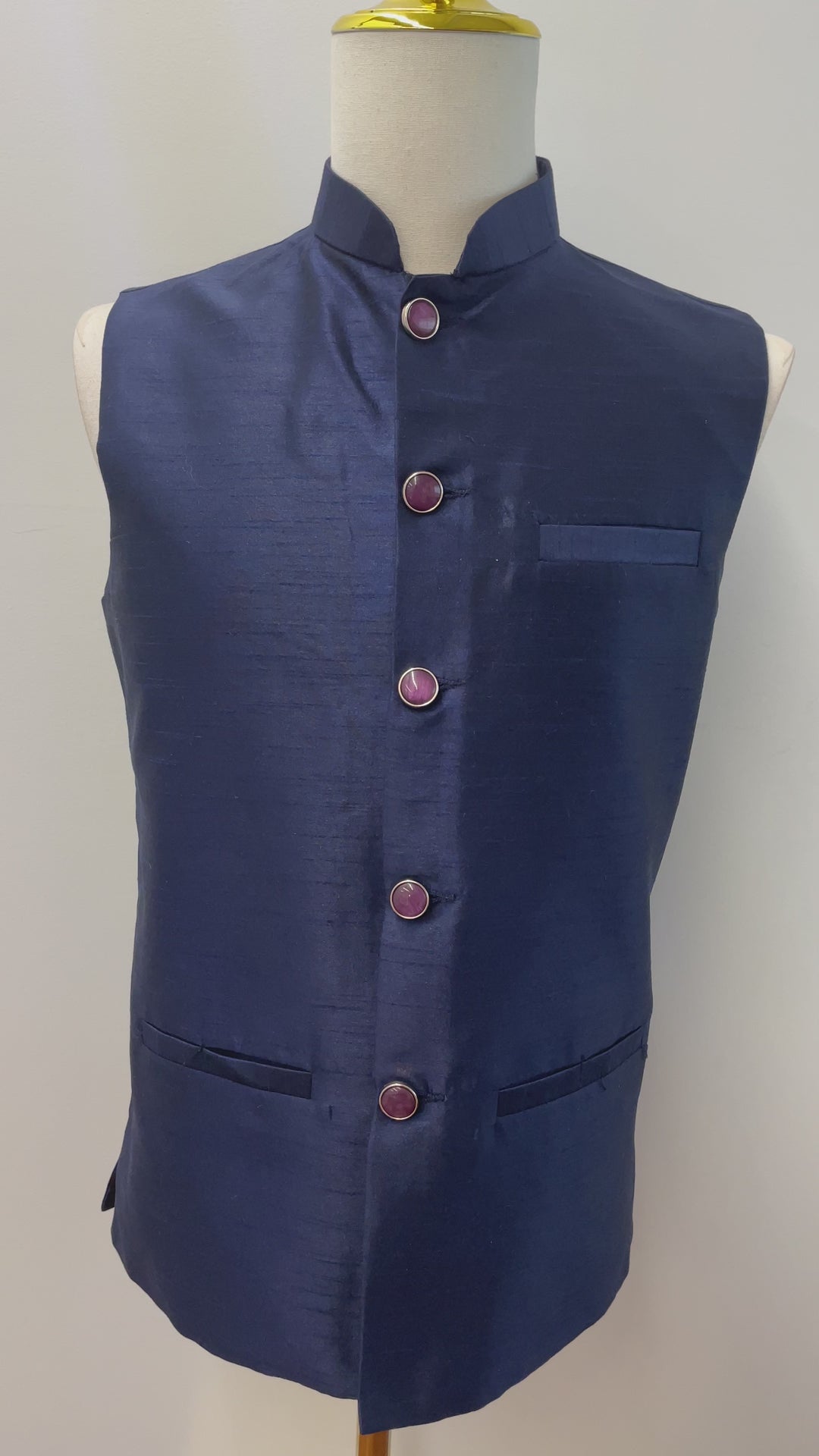 Navy Blue Fancy Vest