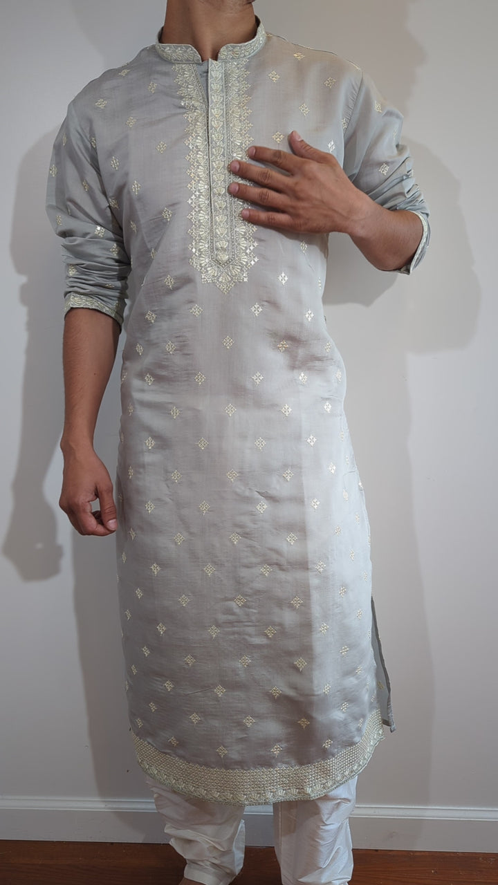 Light Grey Fancy Kurta