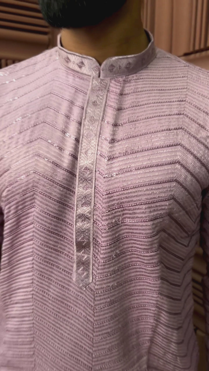 Lavender Sequence Kurta