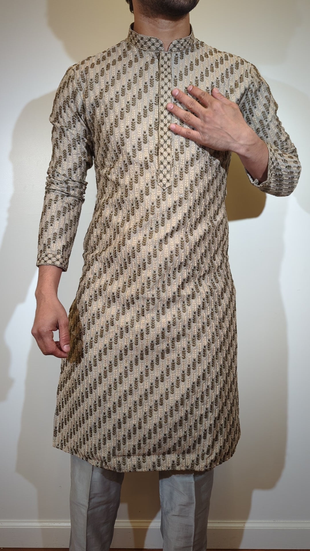 Grey Fancy Kurta