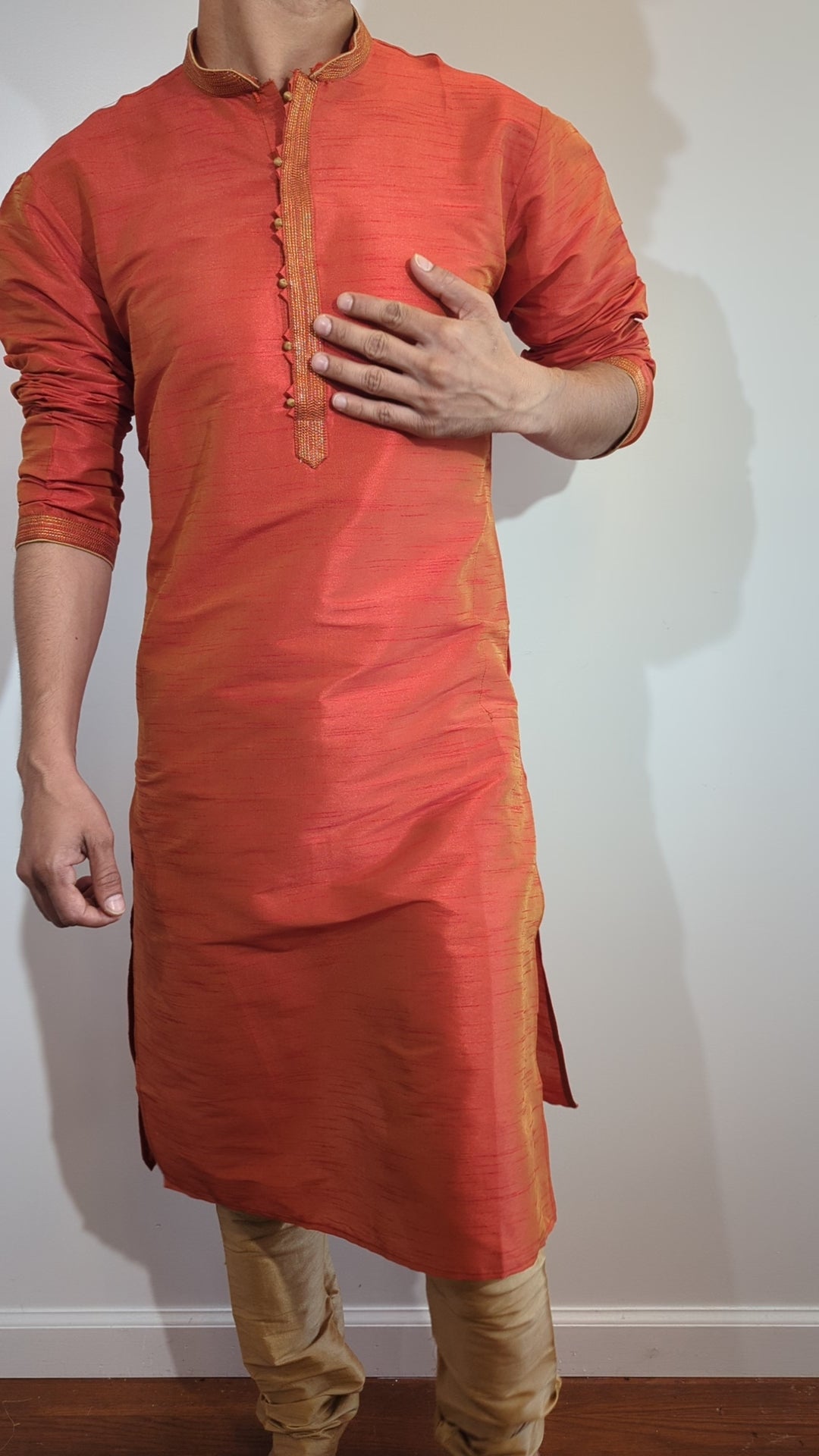 Orange Salwar Kurta