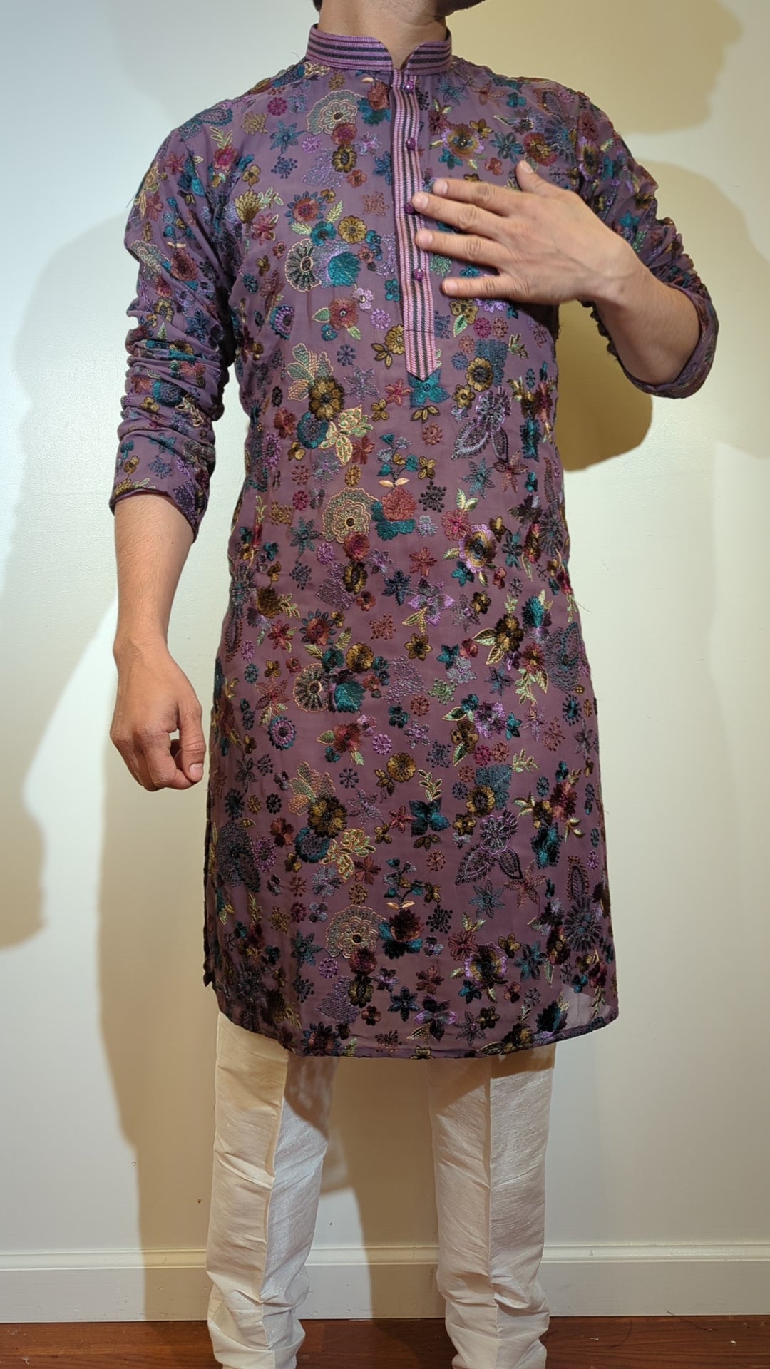 Purple Designer Kurta