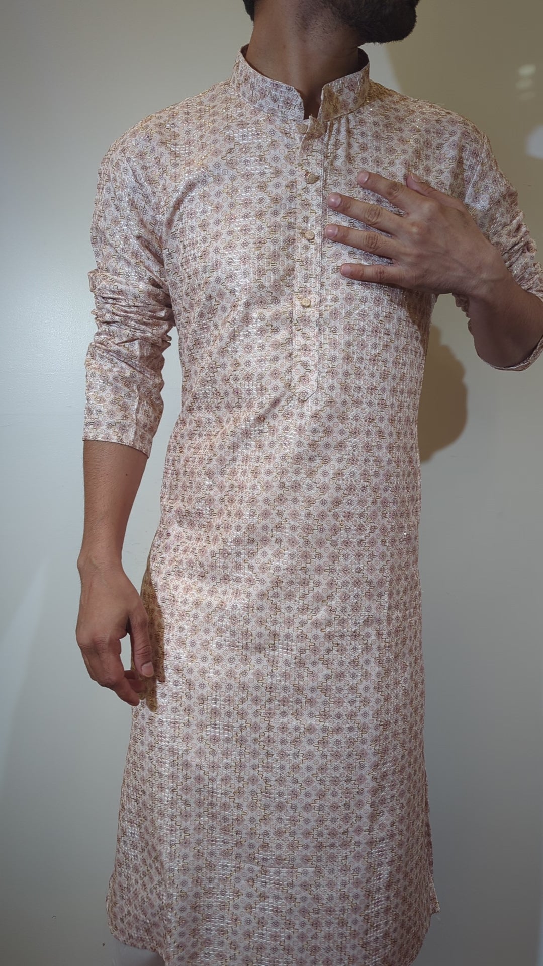 Cream Fancy Kurta