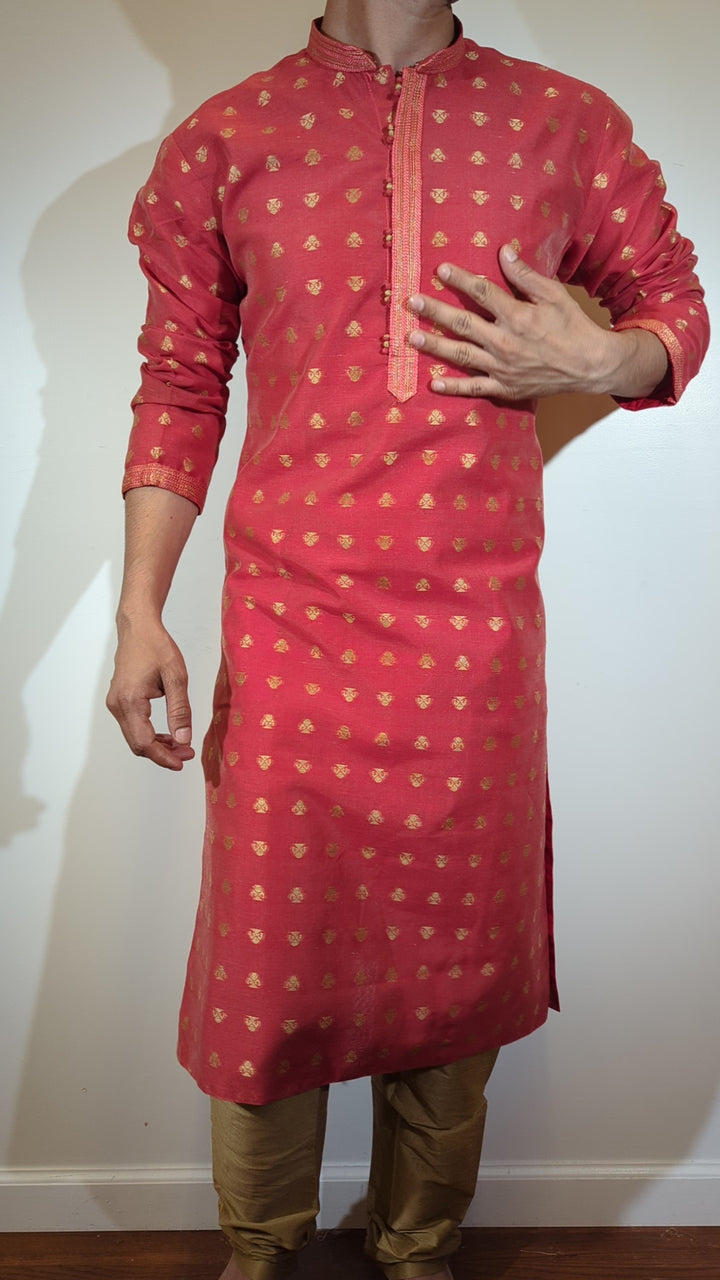 Maroon Fancy Kurta