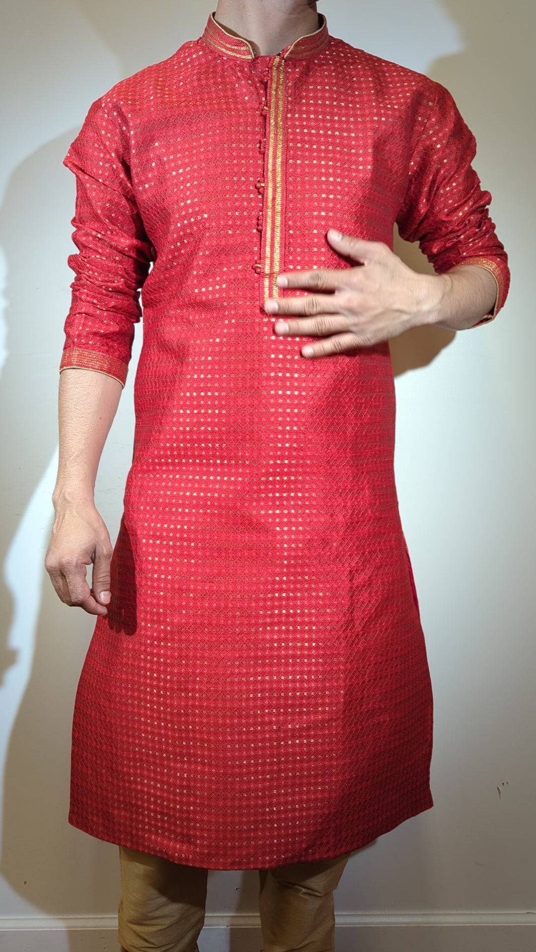 Red Fancy Kurta