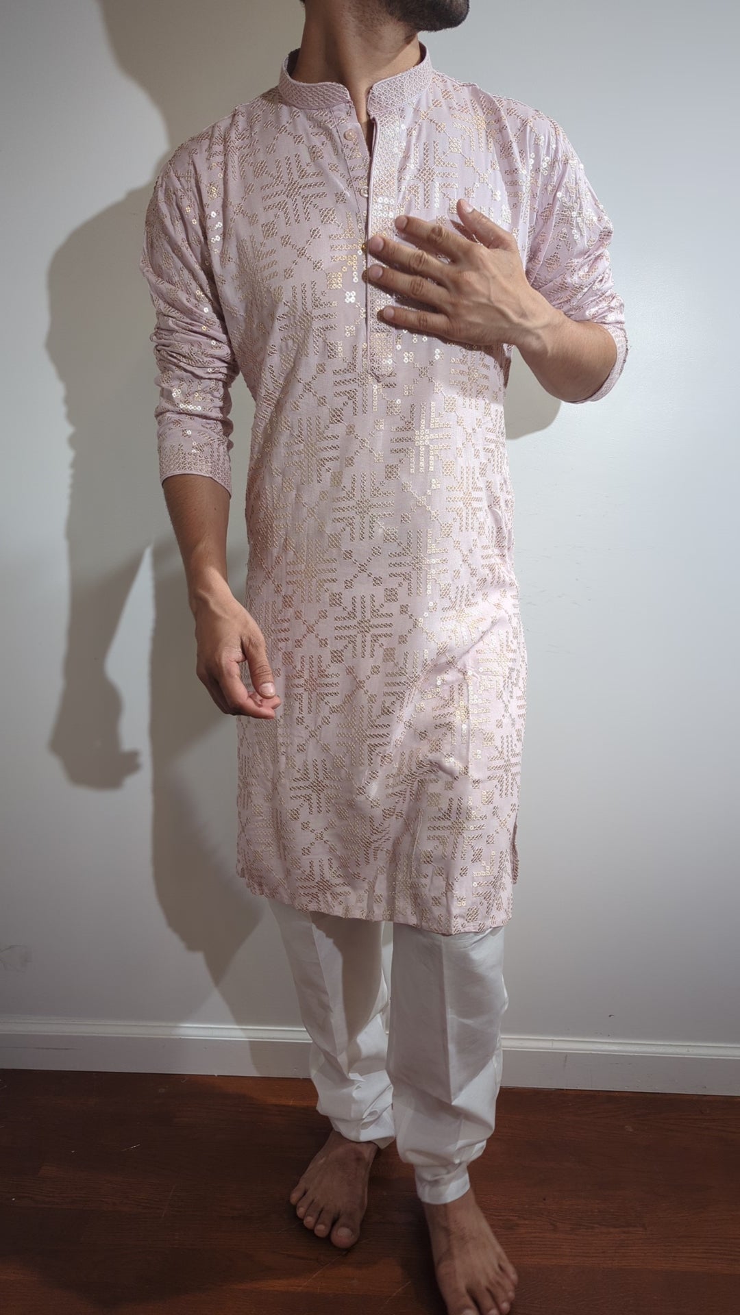 Light Pink Fancy Kurta