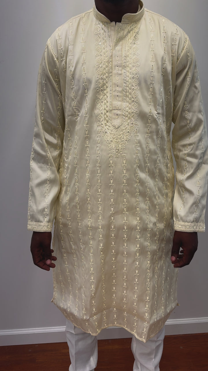 Cream Fancy Kurta