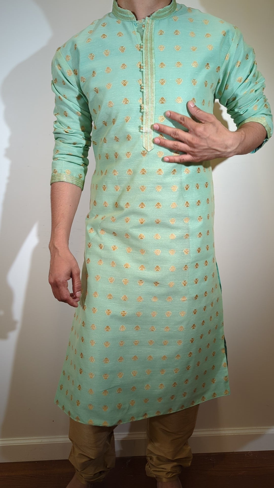 Light Seafoam  Fancy Kurta