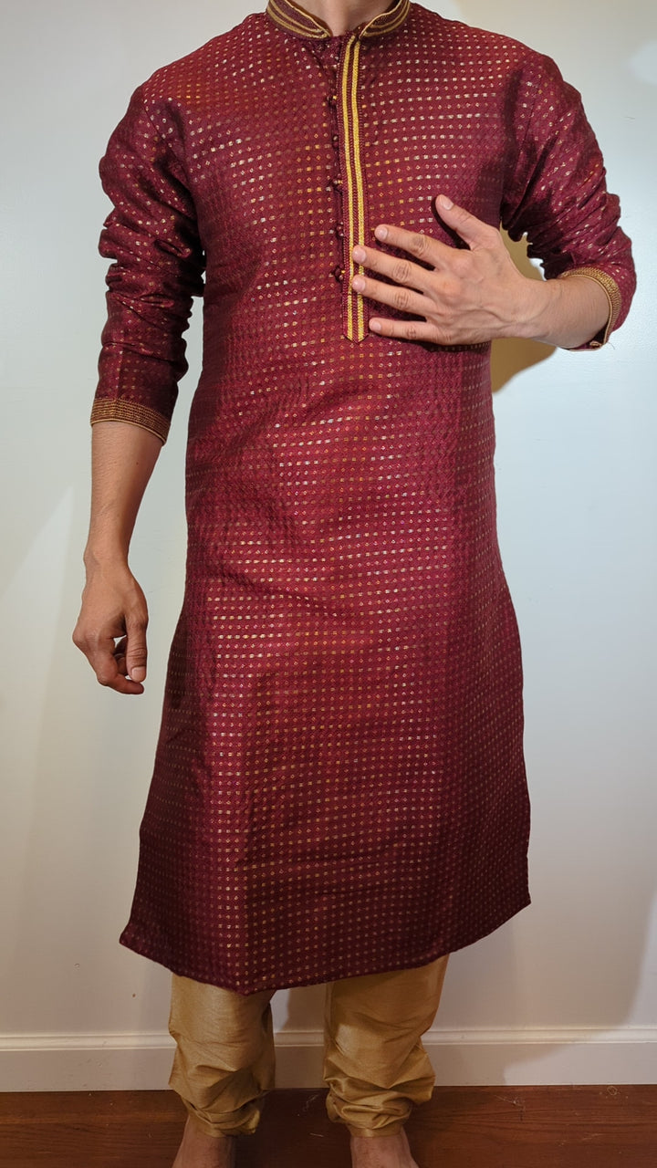 Wine Fancy Kurta