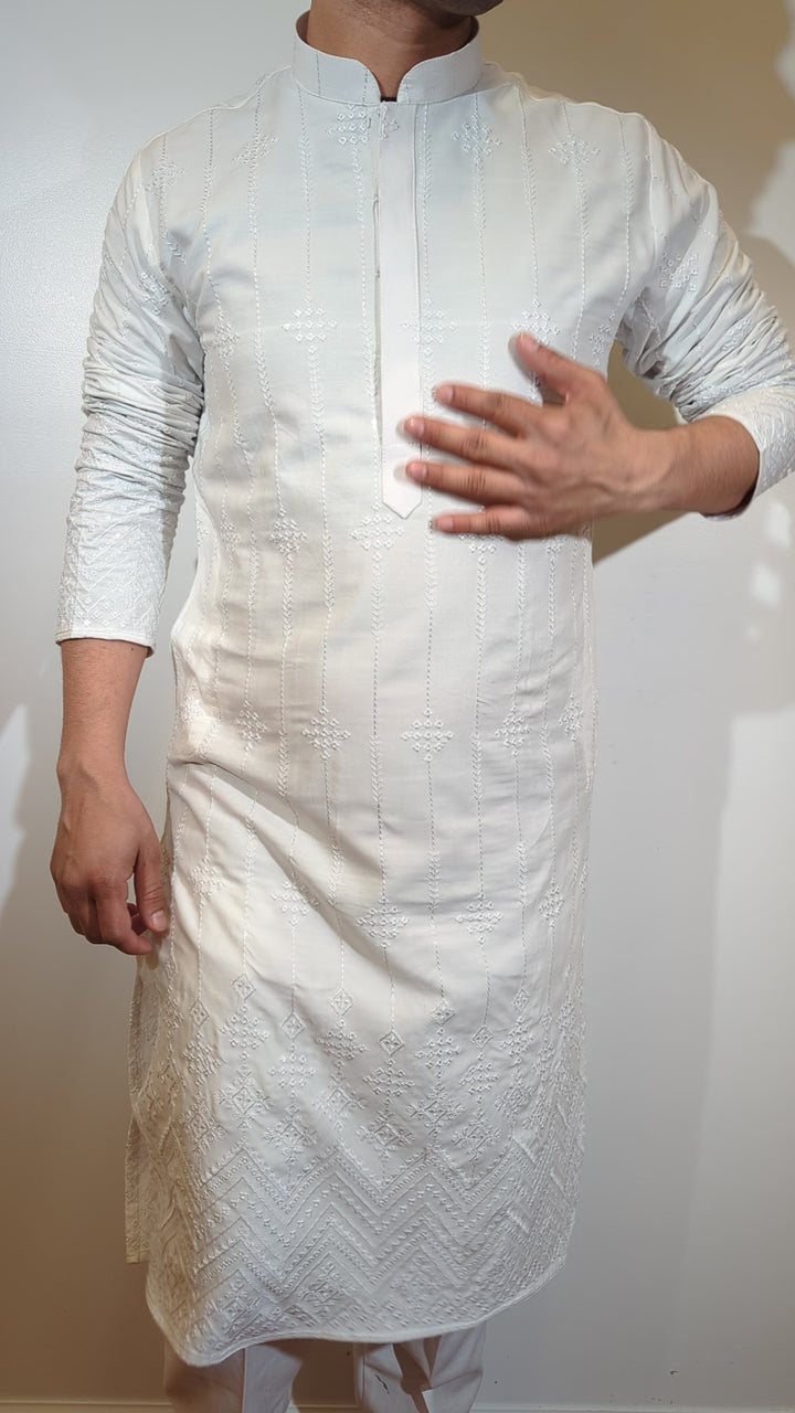 White Fancy Kurta