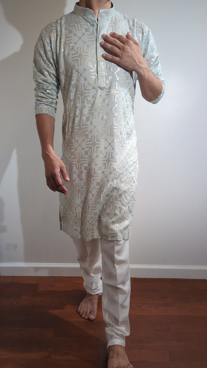 Mint Blue Fancy Kurta